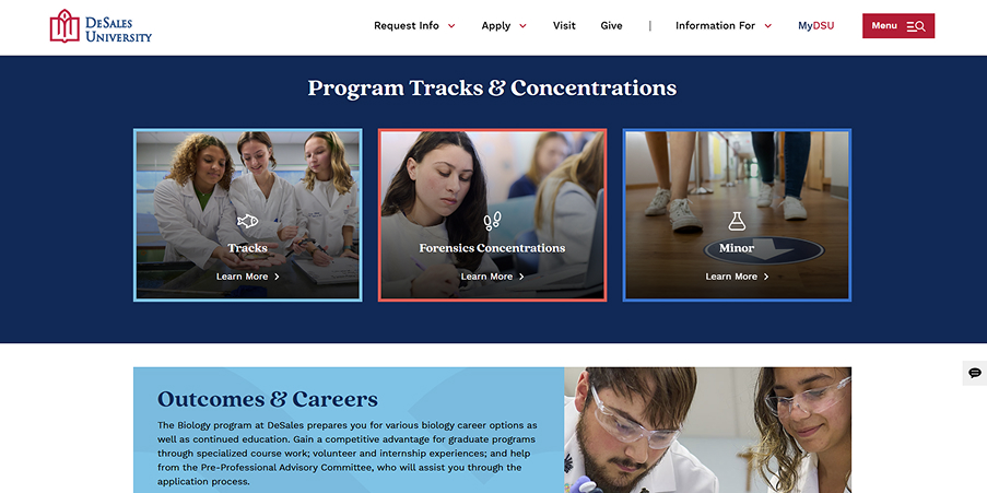 DeSales Program Detail Page