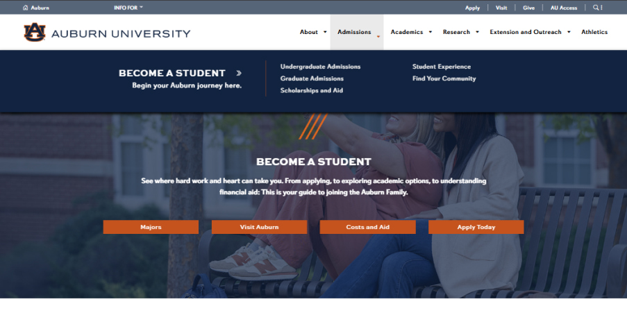 Auburn's navigation