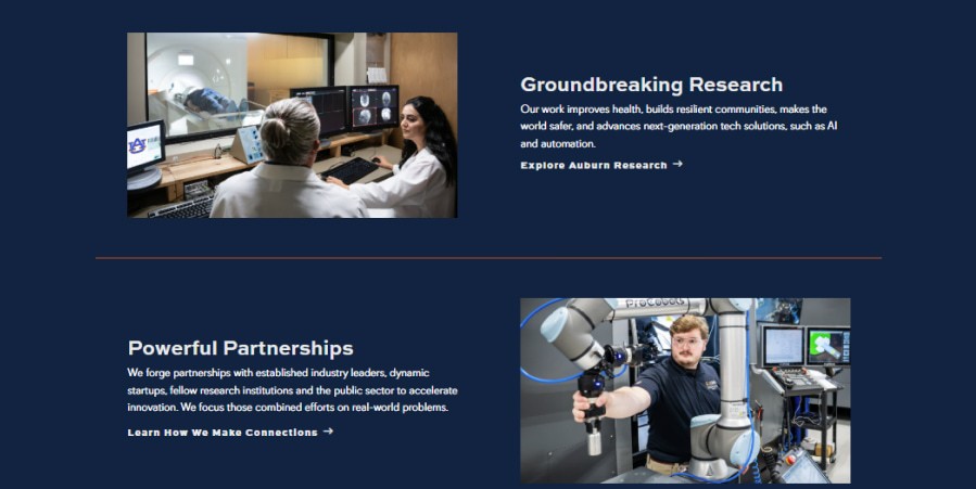 Auburn's research content