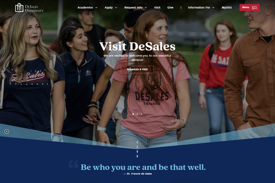 Desales university project thumbnail.