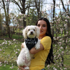 Liliana with her dog