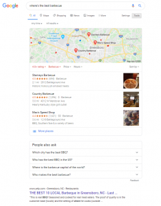 Google's search results over the last 10 years