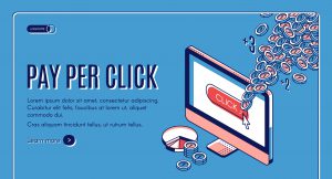 Pay per click isometric landing page