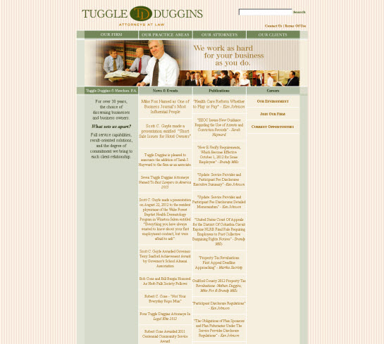 Tuggle Duggins Old Site