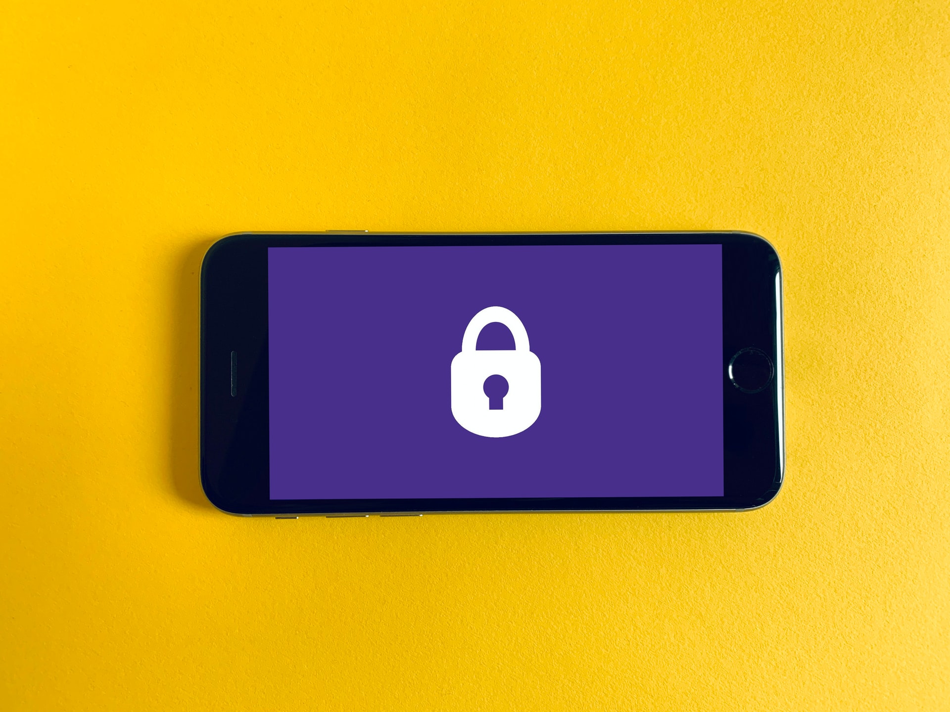 mobile device with a lock screen