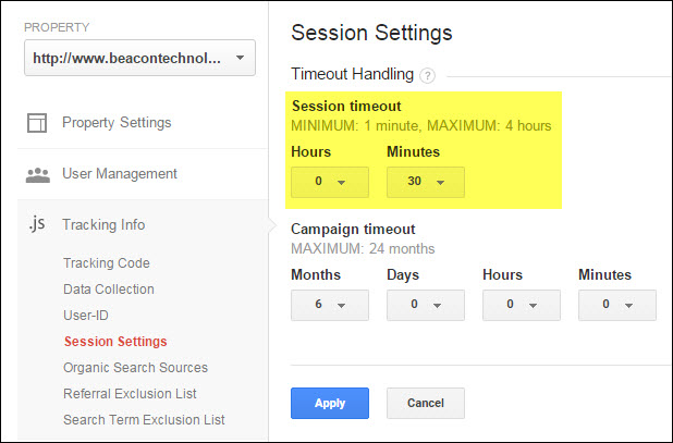 google-analytics-session-settings