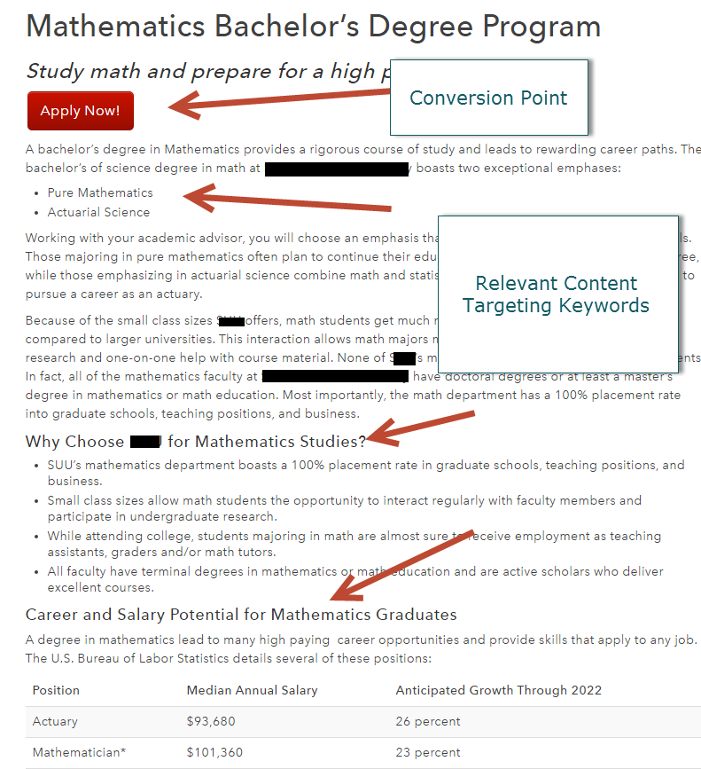landing page example