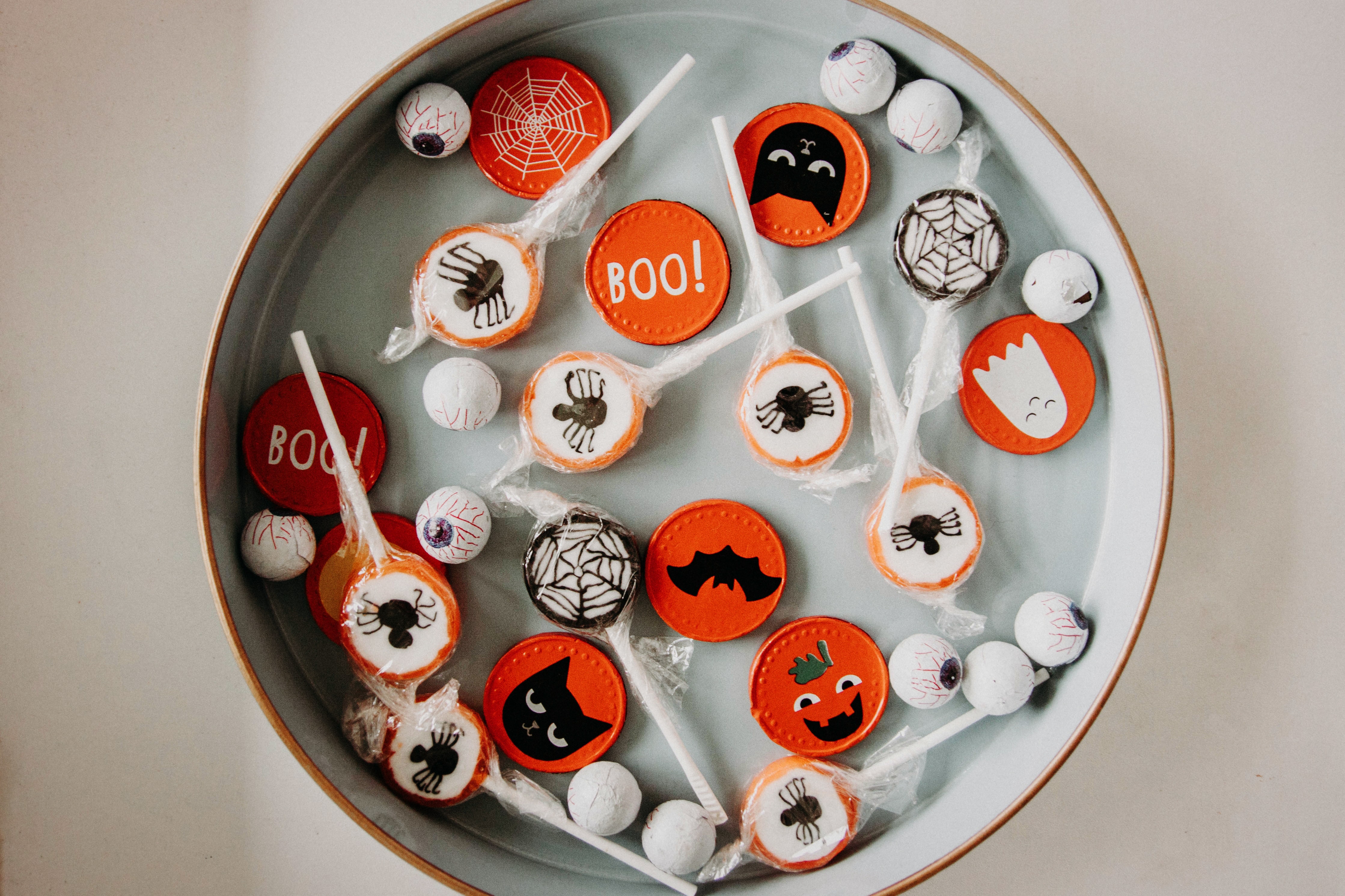 plate of Halloween treats