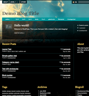 Light Graffiti WordPress Theme