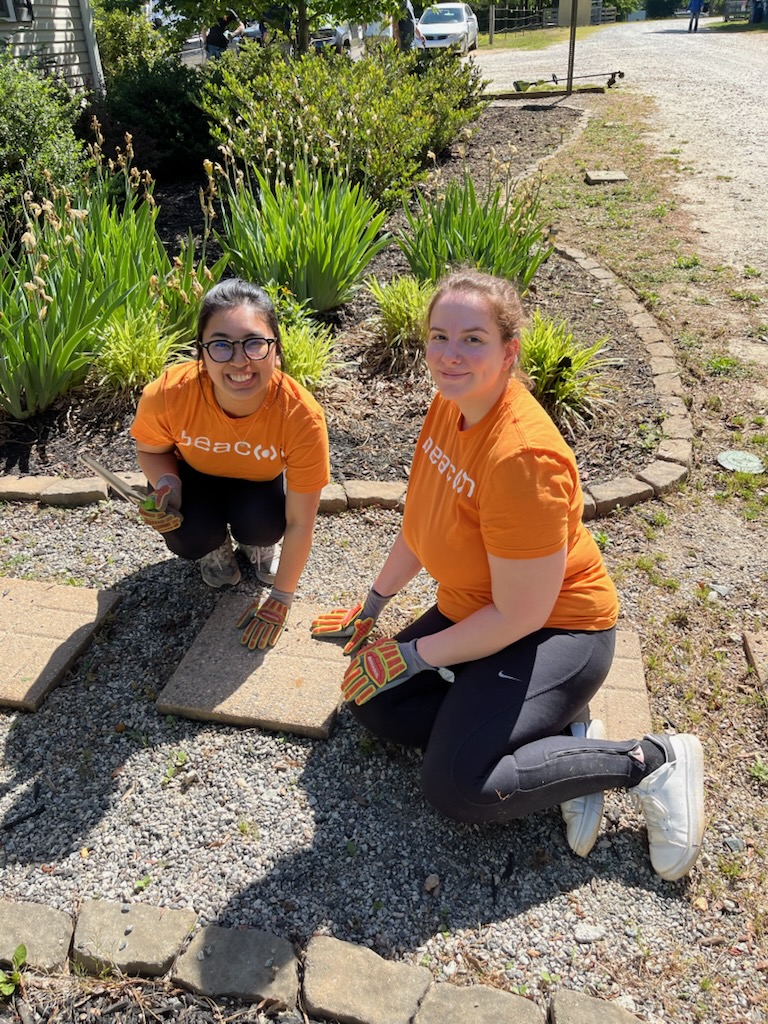 Beacon team members laying a new path at Horsepower