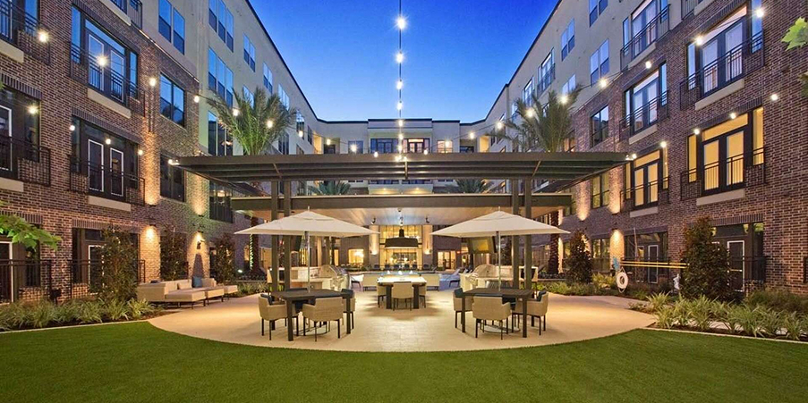 Allied property courtyard