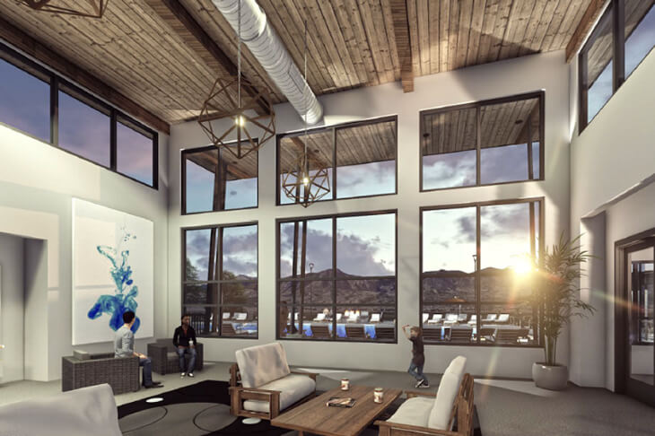 Concept apartment room