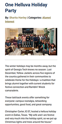 GT Alumni News Detail Mobile Page