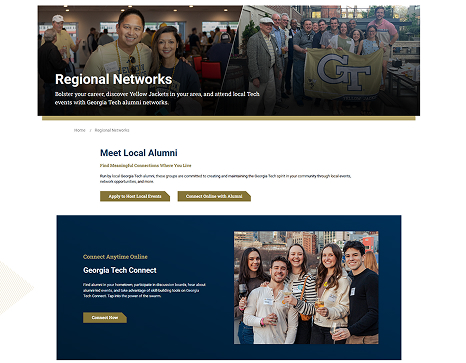 GT Alumni Landing Page