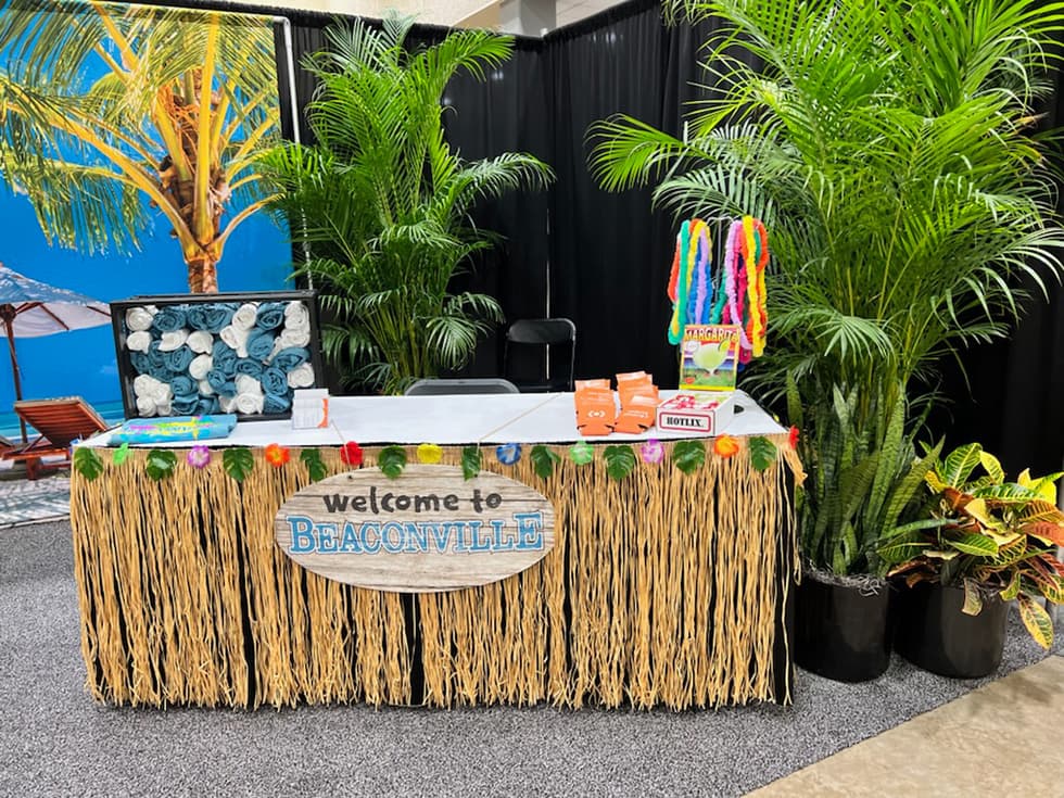 Beacon show booth